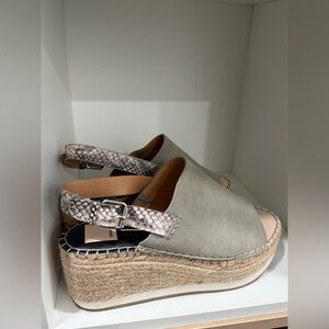 Dolce Vita Multicolor Marlo wedge platform espadrille sandals w/ strap (10 M)